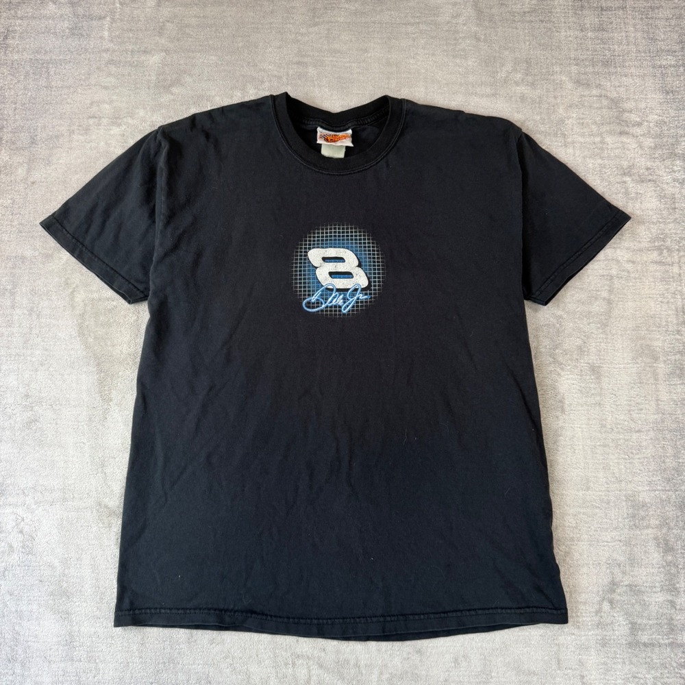 VTG Dale Earnhardt Jr Shirt Men Large Black Winners Circle 2006 Racing Budweiser
